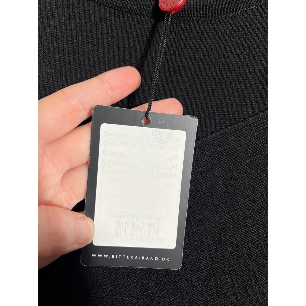 BITTE KAI RAND Copenhagen Asymmetrical Short Sleeve Knit Dress 143-114 - Picture 8 of 10